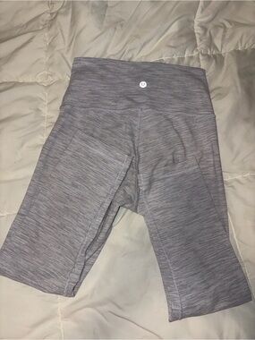 lululemon athletica Light Gray Capri Leggings